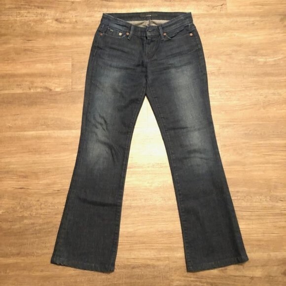 Joe's Jeans "Provocateur" Bootcut Boot Cut Jeans Size 25 Dark Blue Denim Quilted - Picture 3 of 8